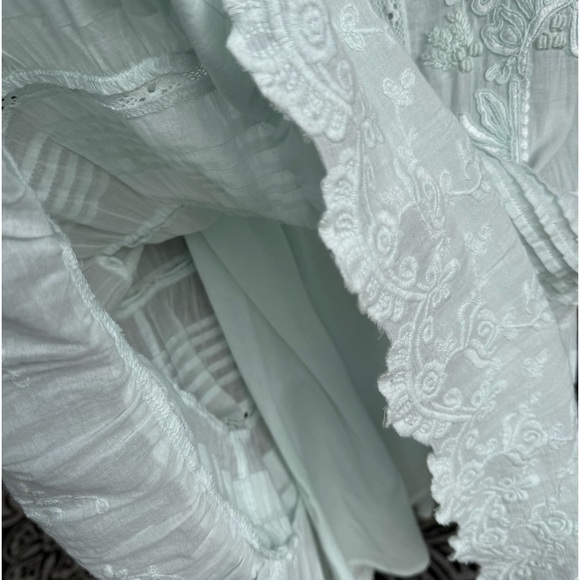 CHELSEA & VIOLET~SOFT NOSTALGIC~MIDI DRESS~PALE GREEN~LONG SLEEVE~DROP WAIST~BR - Picture 8 of 14